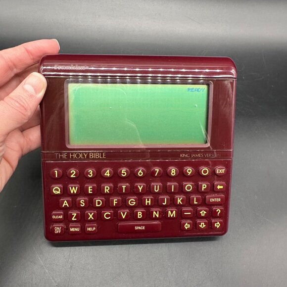 Vintage Franklin Holy Bible Electronic King James Version Manual Case 1989 Korea - Picture 2 of 11